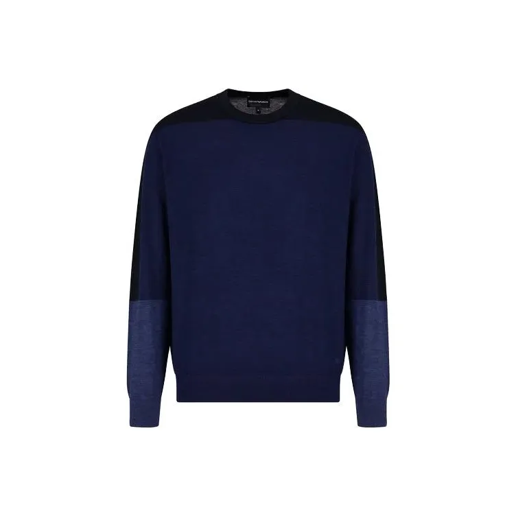 EMPORIO ARMANI Colour Block Crewneck Jumper-0