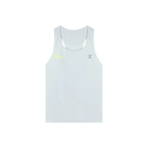 XTEP Tank Tops Men's Ice Pink Blue