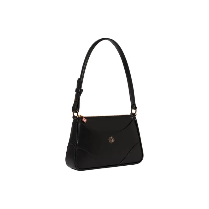 CASABLANCA Calfskin Shoulder Bag Trumpets Women's Black-1