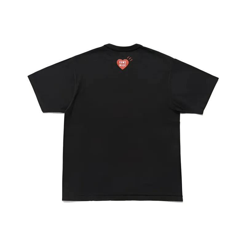 Kaws X HUMAN MADE HUMAN MADE X KAWS Co branded Series T Shirts Unisex Black-1