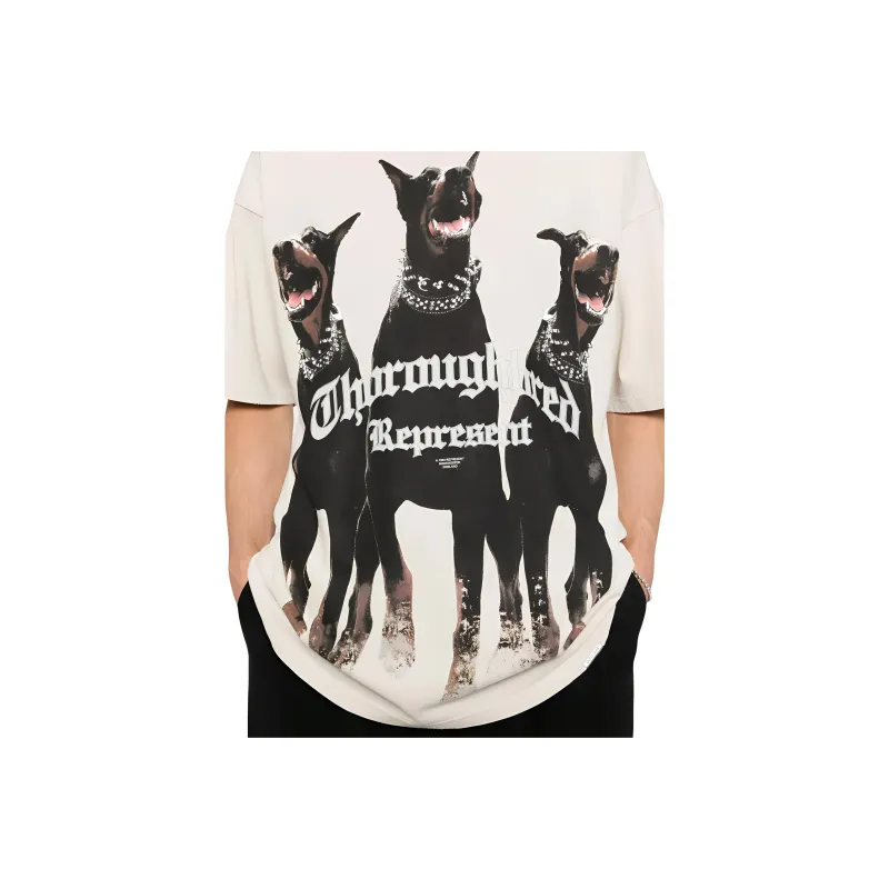 REPRESENT Thoroughbred Cotton T shirt-4