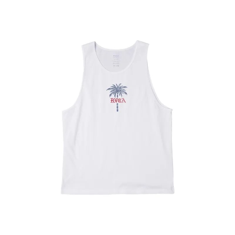 RVCA Tank Tops Men White-0
