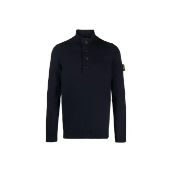 STONE ISLAND Compass patch Buttoned up Jumper