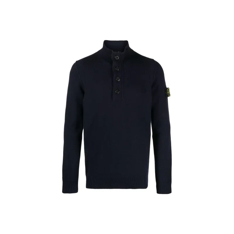 STONE ISLAND Compass patch Buttoned up Jumper-0