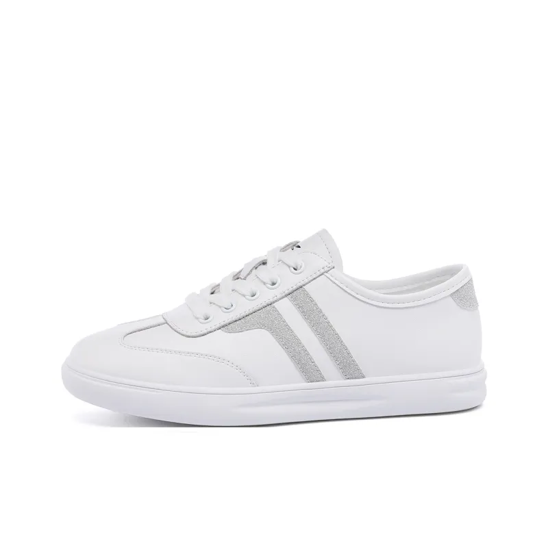 RED DRAGONFLY White Sneakers For Women's Abrasion Resistant Low Top Skateboard Shoes Women's-1