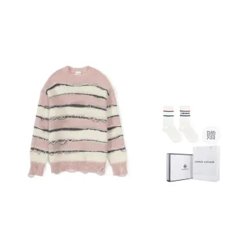 Charlie Luciano Knitwear Unisex Pink White