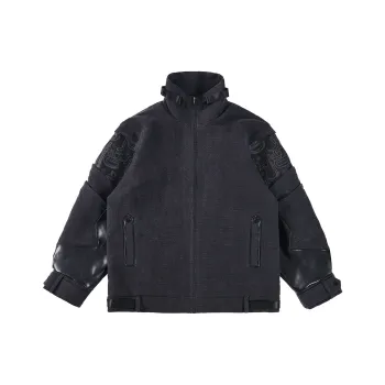 WOOKONG Loose Fit Jacket Men's Black