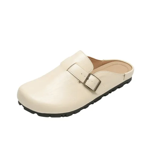 City Camel Rubber Sole Quiet Closed Toe Slippers Women's