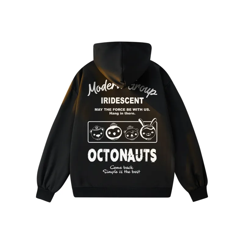 Small Columns Under The Sea Hoodie Unisex-4