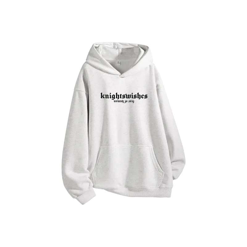 KW Thickened And Fleece Lined Sweatshirt Unisex-4