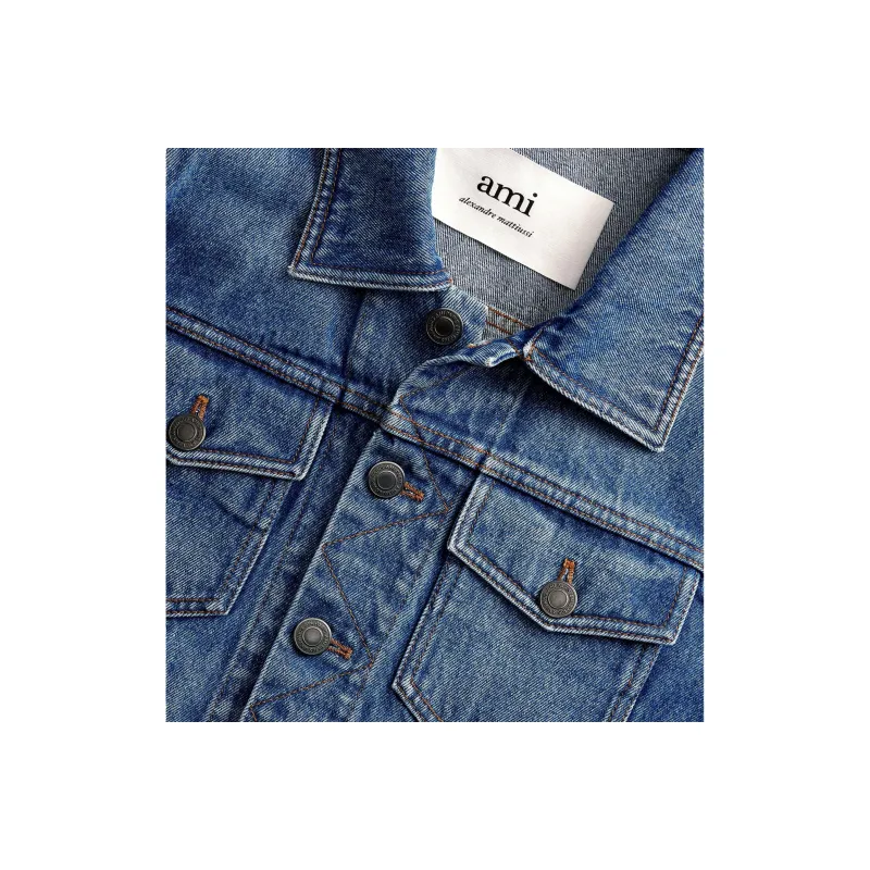 AMIPARIS Denim Jacket Men's Blue-4