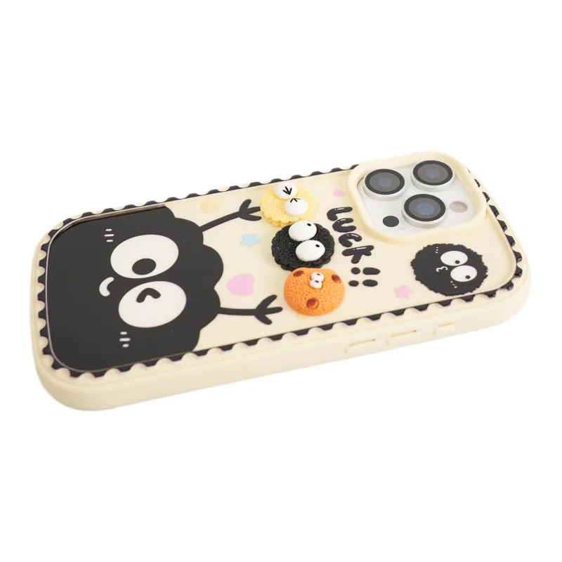 Wei Xin TPU Material Rice Base Cookie Lanyard Phone Cases Compatible With IPhone 16/15 Pro Max/Apple 13/14 Pro/Max-9