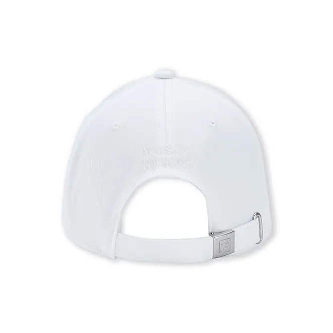 FILA x Maison Kitsune Cotton Baseball Caps Unisex Standard White-2