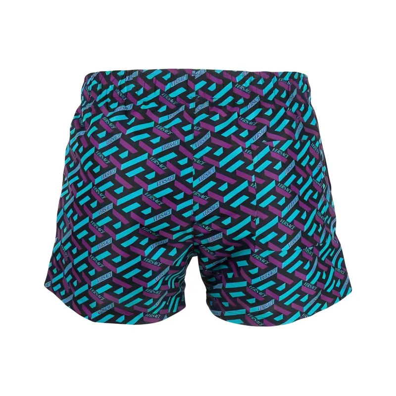 VERSACE Geometric Print Swim Shorts-1