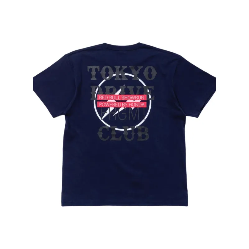 Fragment Design x Red Bull X HONDA/ X TokyoDrive SS25 T Shirt Unisex Dark Blue-0