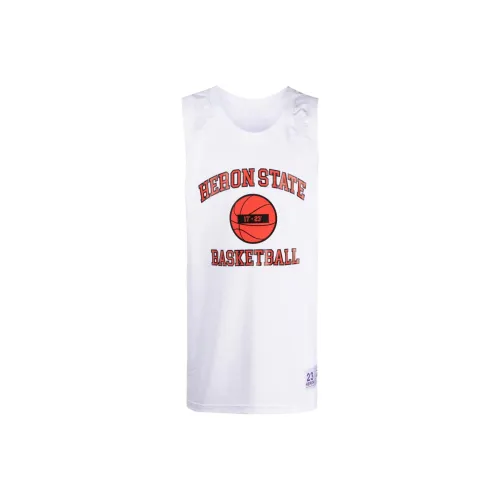 HERON PRESTON Logo print Sleeveless Top