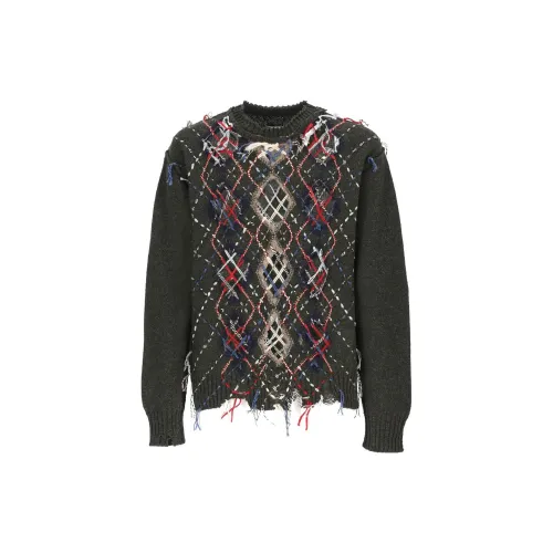 Maison Margiela x PENDLETON FW23 Sweater Unisex Dark Green Stained Walnut