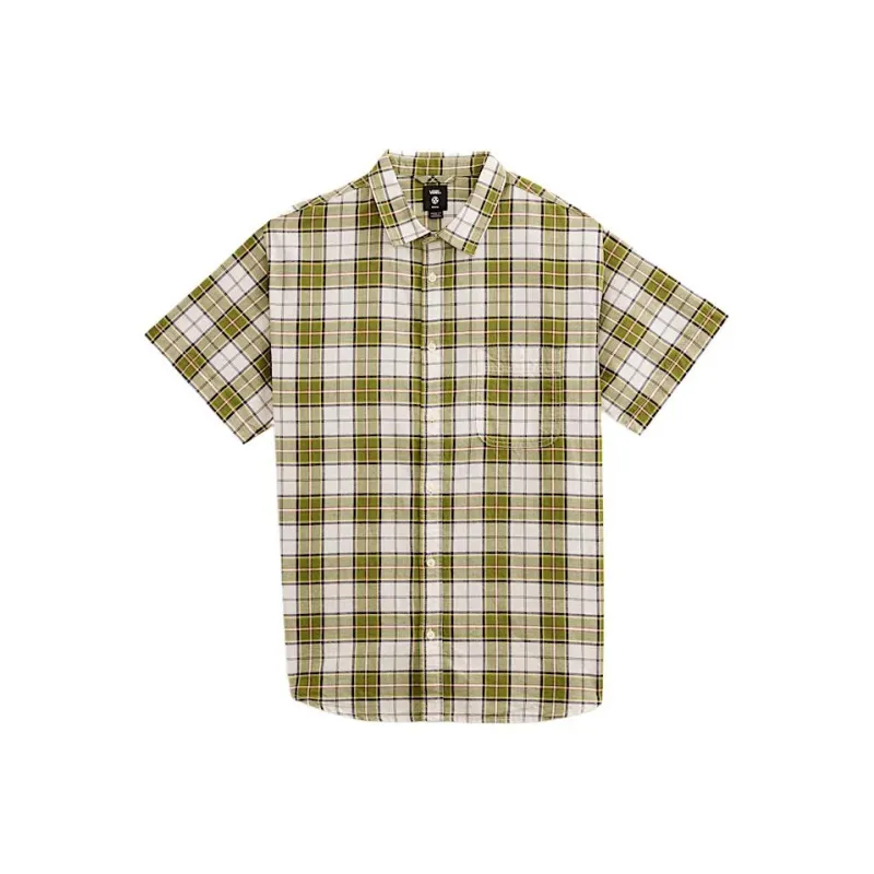 Vans LawsonSolidWoven Shirt Men's White Green-0