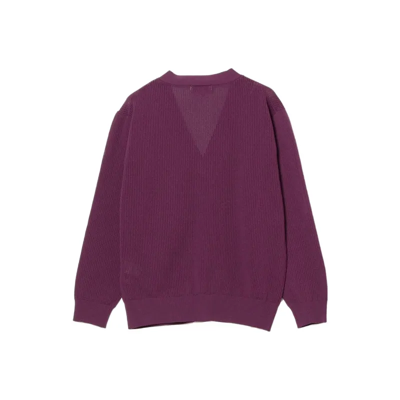 Beams Sweaters Men Purple-2