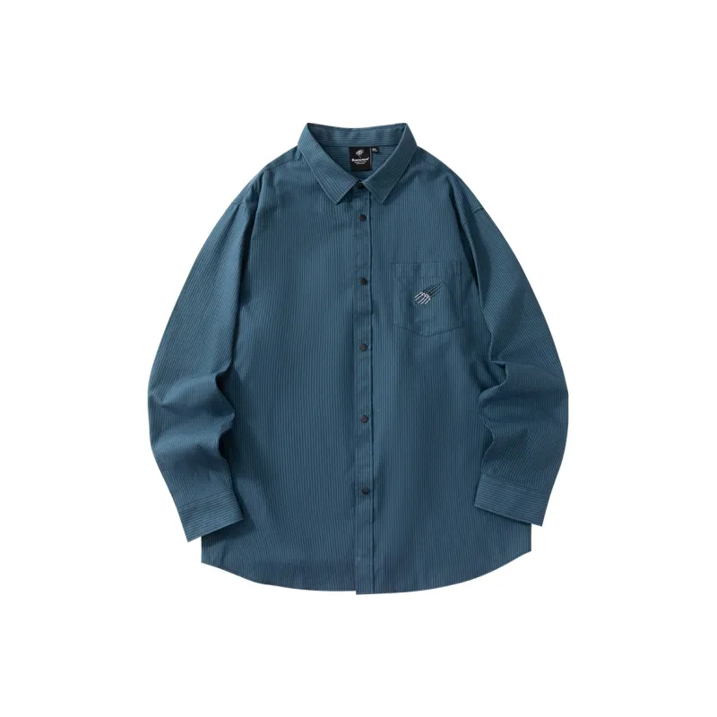 Suamoment Vintage Casual Loose Fit Shirt Couple Top Unisex-4