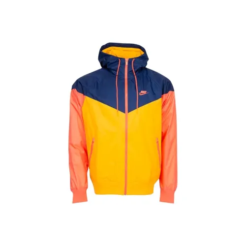 Nike Jackets Men Yellow Blue Multicolor