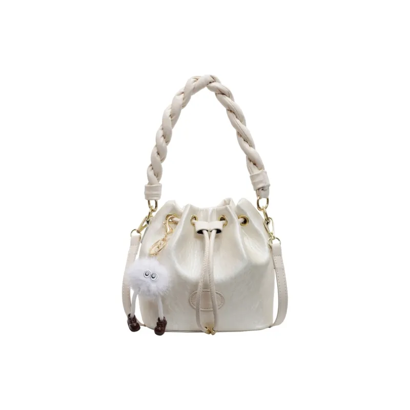 Yalu PU Shoulder Bag, Crossbody Bag, Handbag Regular Women's Black/Pink/Ecru/Silver-15