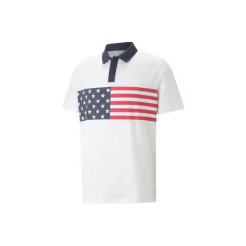 PUMA Polo De Golf PUMA X Volition Flag Stripe Para Hombre