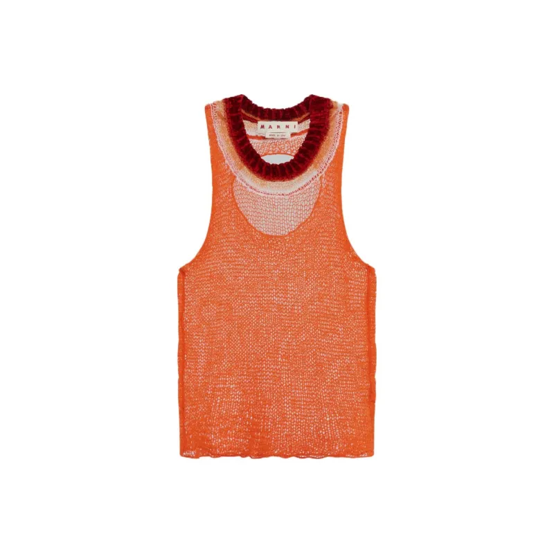 MARNI Tank Tops Men Orange-0