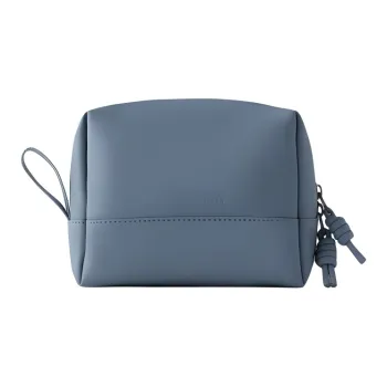 ZARA Polyurethane Clutches Toiletry Bags Regular Unisex Blue