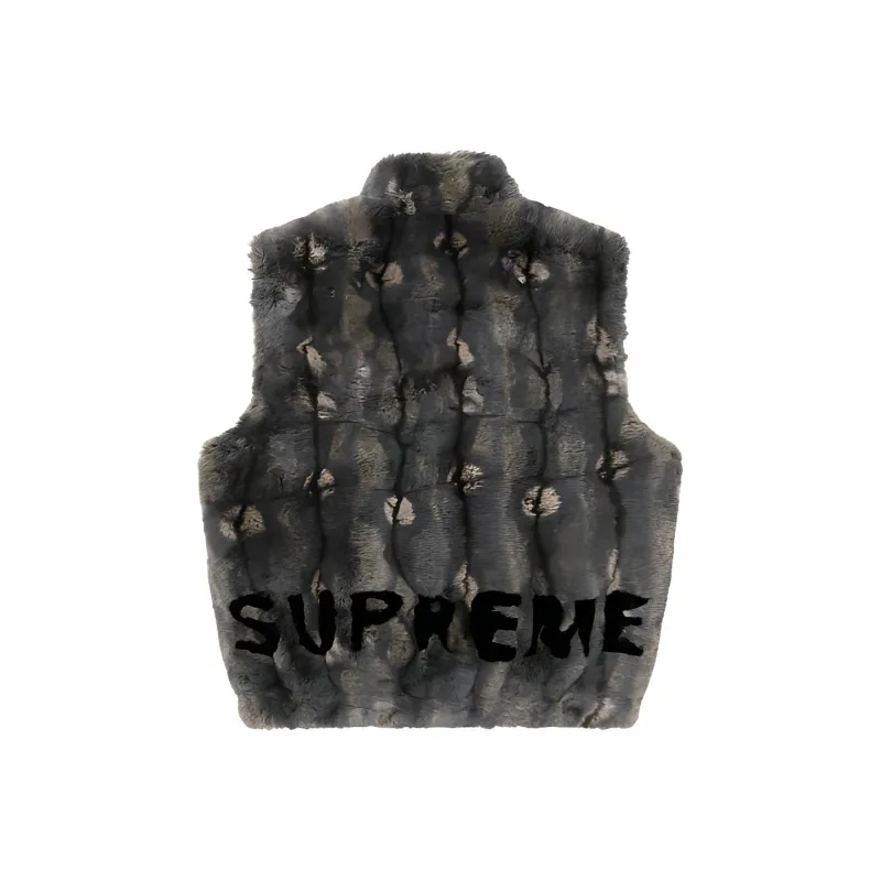 Supreme Faux Fur Hooded Vest-1