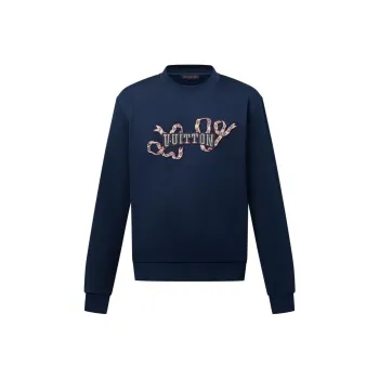 LOUIS VUITTON Embroidered Cotton Crewneck