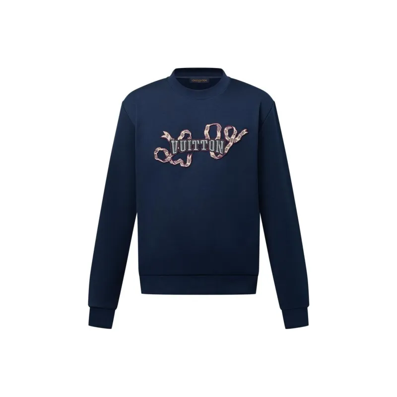 LOUIS VUITTON Embroidered Cotton Crewneck-0