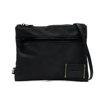 MSGM Polyester Shoulder Bag Crossbody Bag Men's Black