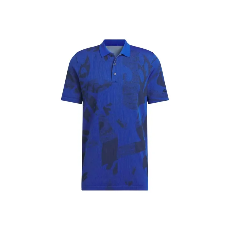 Adidas PRIMEKNIT Polo Shirt Men's Royal Blue-0