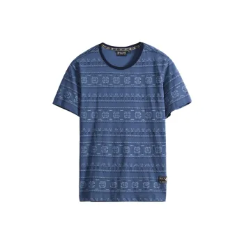MCS T Shirts Men Gray Blue