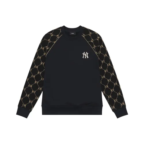 MLB MONOGRAM Collection New York Yankees 24FW Crewneck Sweatshirt Unisex Black