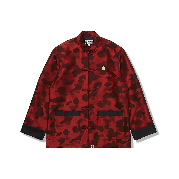 A BATHING APE Ape Head Series Jacket Men's Red-0