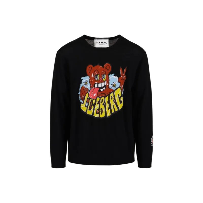 Iceberg Logo jacquard Sweater-0