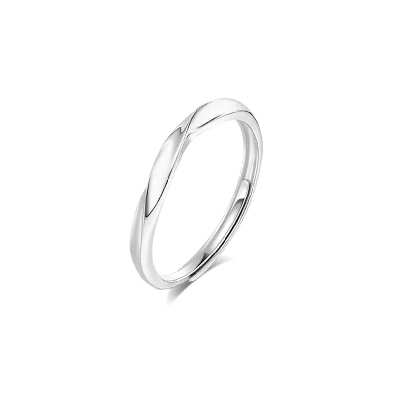 BLANK IN BLANK Sterling Silver Rings Unisex-5