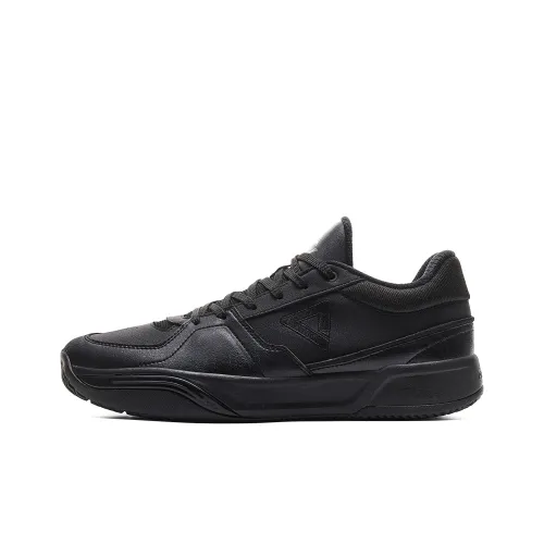 PEAK Cushioning, Slip Resistant, Rebound Low Top Basketball Shoes Men's All Black