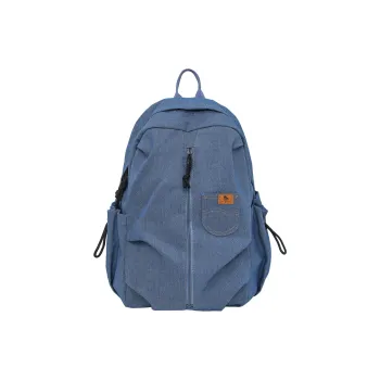 SEVENMOONS Denim Backpack Unisex Black/Blue