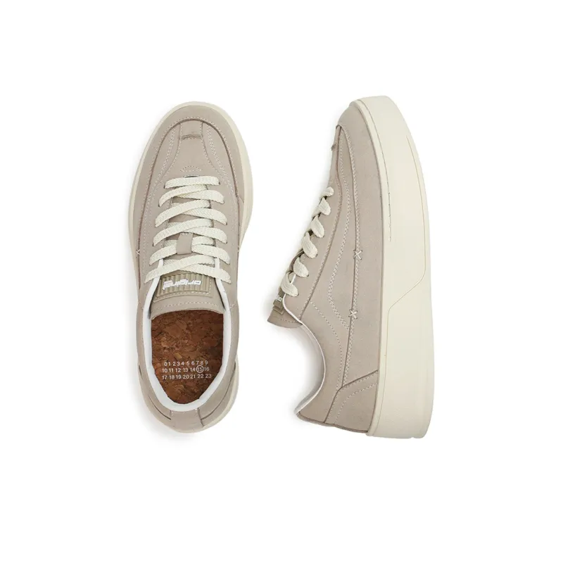 ZONEJOY Slip Resistant Cushioning Abrasion Resistant Low Top Canvas Shoes Men's Ecru-2