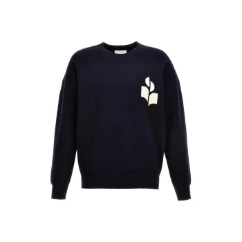 ISABEL MARANT Logo Intarsia Knitted Crewneck Jumper