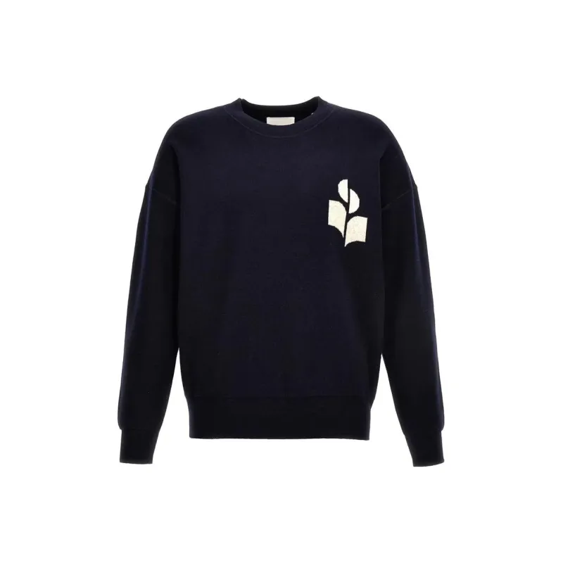 ISABEL MARANT Logo Intarsia Knitted Crewneck Jumper-0