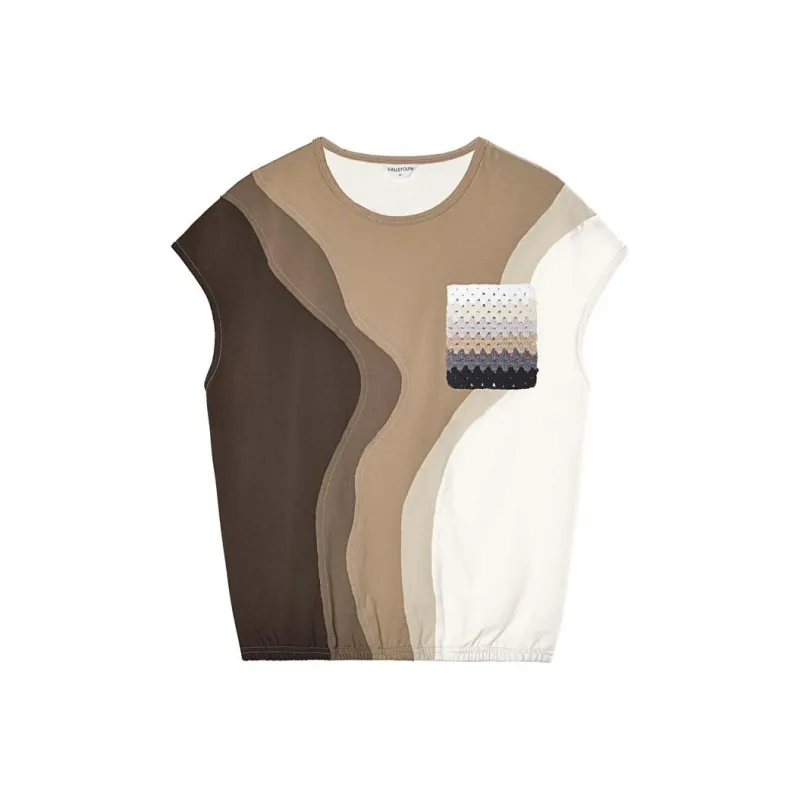 VALLEYOUTH Sleeveless Tank Top Unisex Beige Coffee-0