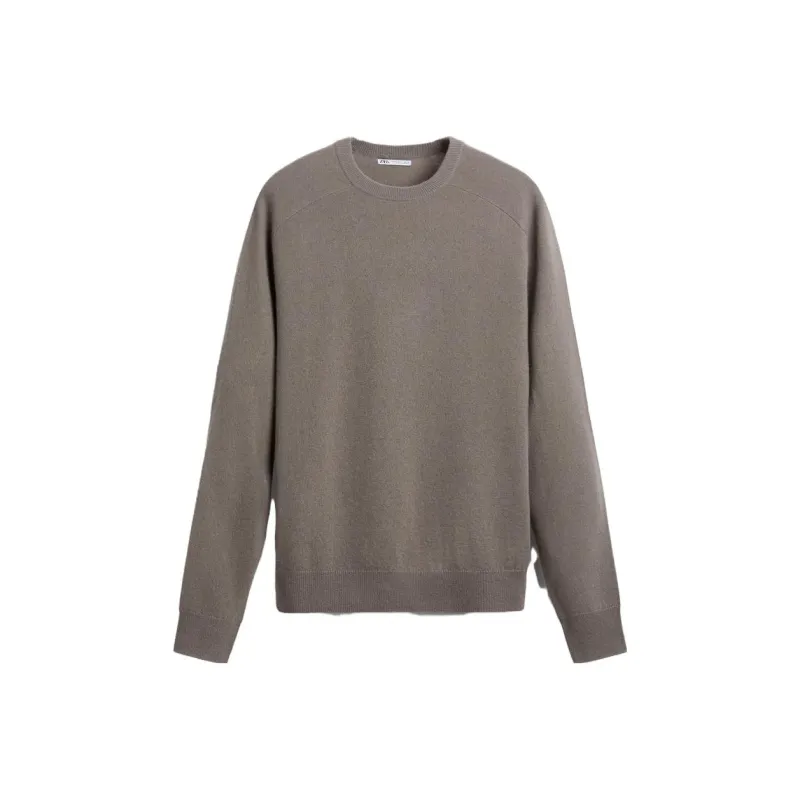 ZARA Sweaters Men Brown-0