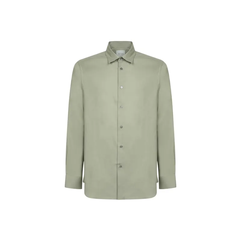 Paul Smith Button Up Curved Hem Shirt-0