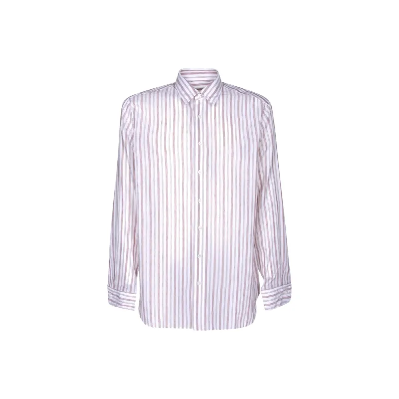 LARDINI Striped Button up Shirt-0