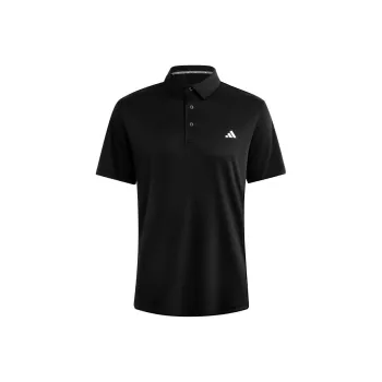 Adidas Golf Collection 3 Pack Logo Sports Business Casual Short Sleeved Polo Shirt Men's Black