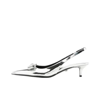 FANSIZHE Slim Heel High Heels 5cm Women's Silver